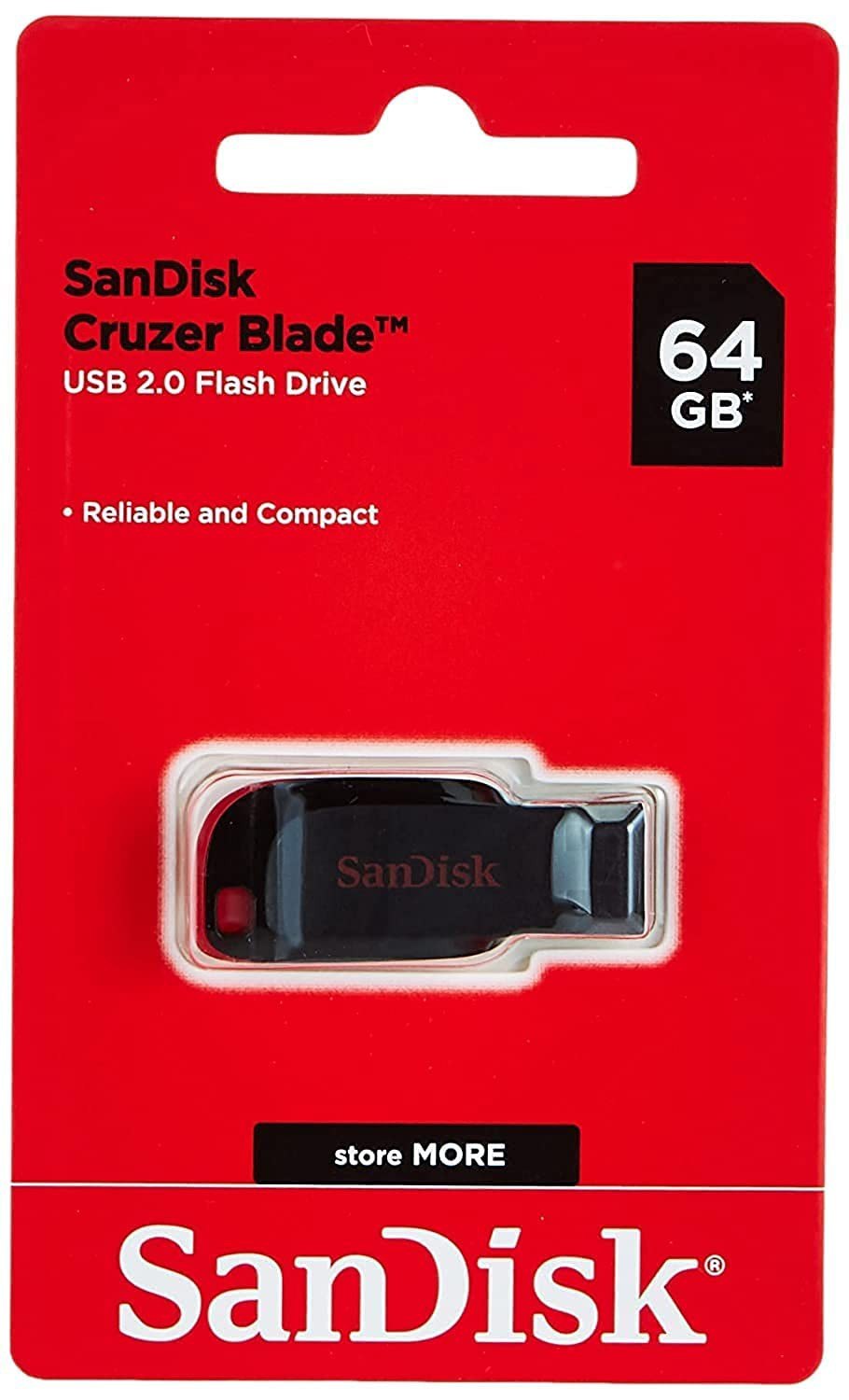 فلش مموری سن دیسک Cruzer Blade CZ50 USB2 ظرفیت 64 گیگابایت