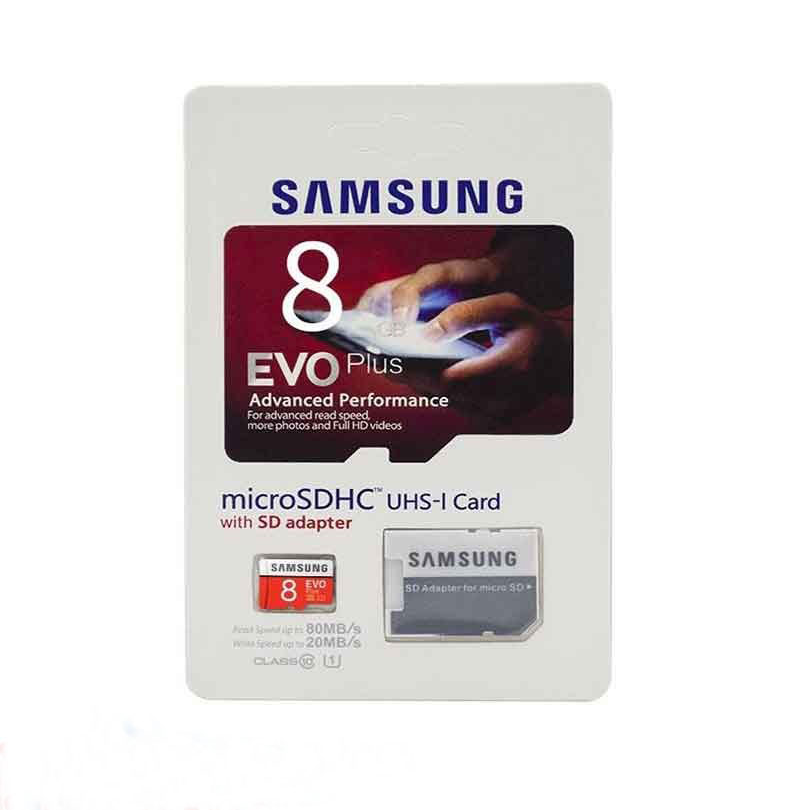 کارت حافظه میکرو SD سامسونگ EVO Plus 8GB U1 C10